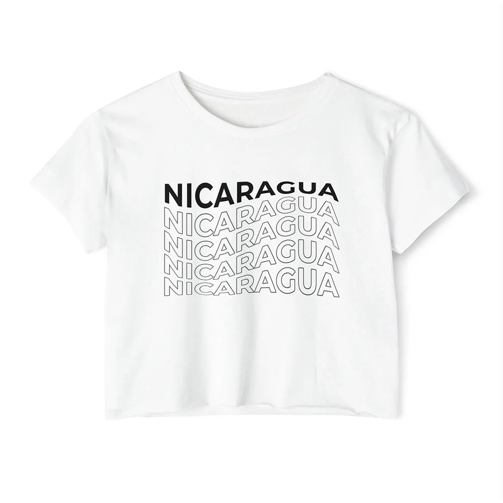 Crop Top Nicaragua – Estilo y Orgullo Nicaragüense | Tallas S-XL - Imagen 4