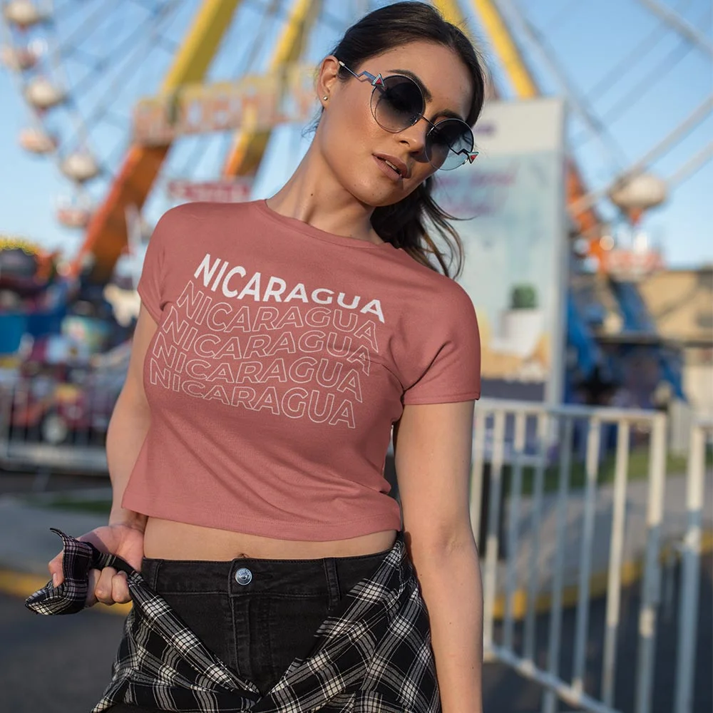 Crop Top Nicaragua – Estilo y Orgullo Nicaragüense | Tallas S-XL