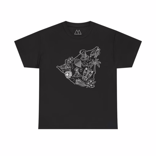 Camiseta para nicaragüenses en EE.UU. estilo moderno